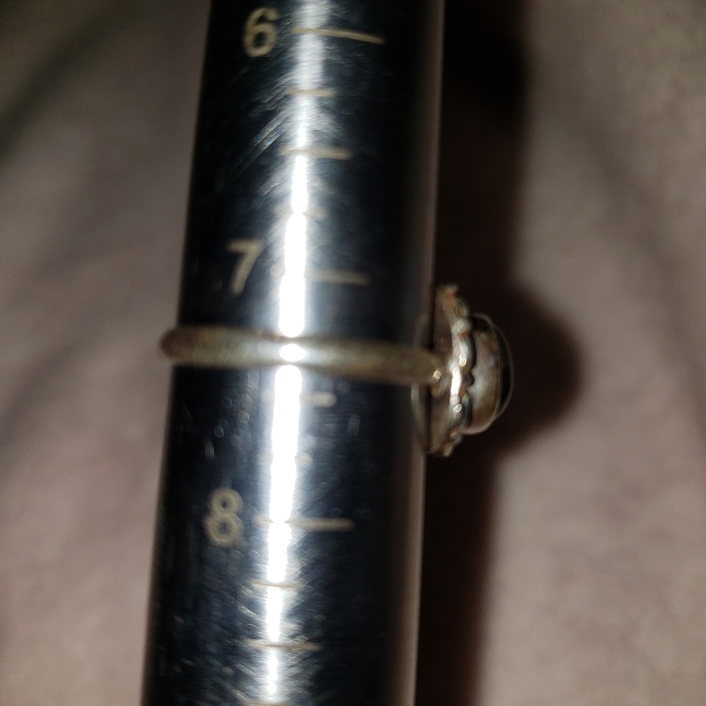 SS black stone ring - Picture 5 of 5